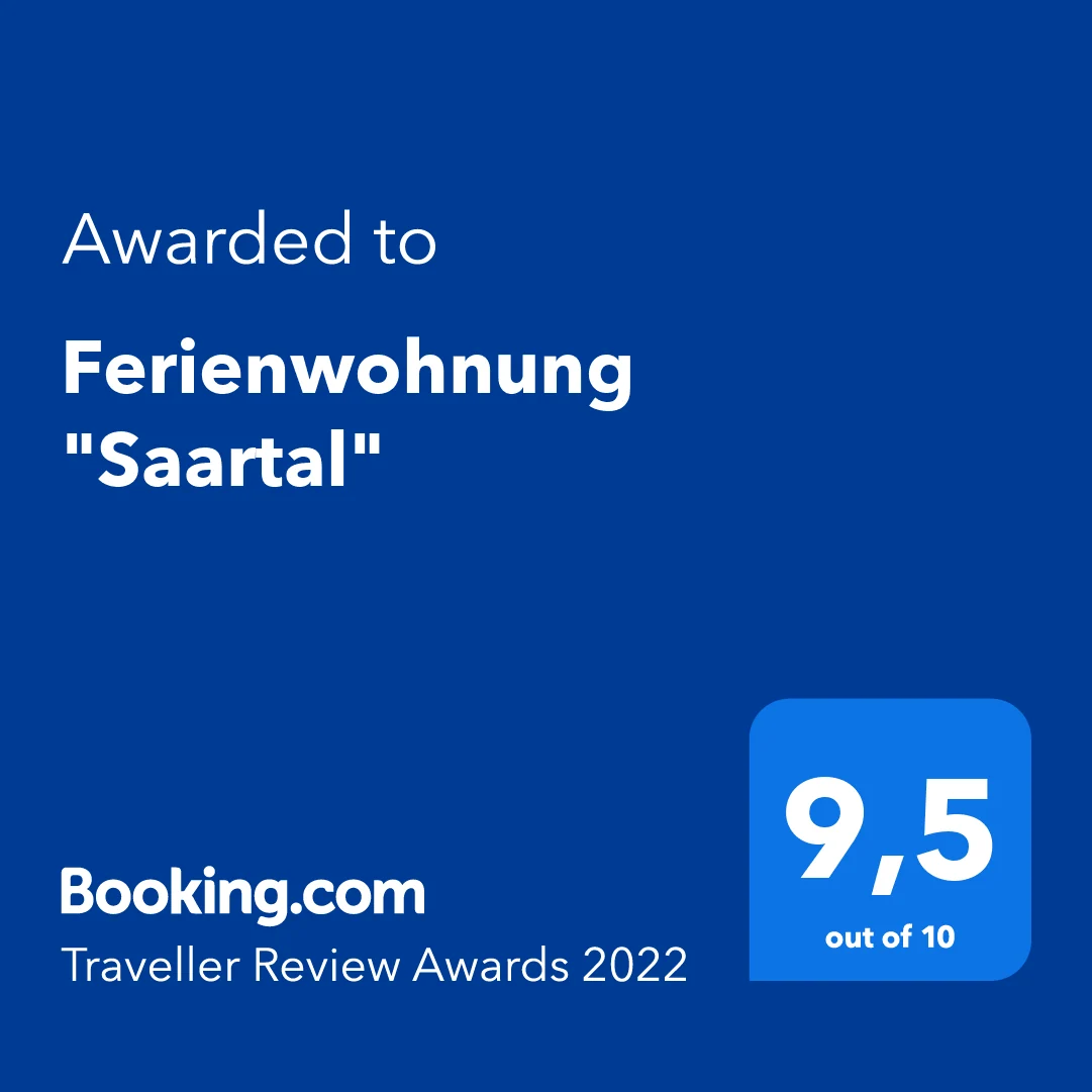 Booking.com Traveller Review Awards 2020: Ferienwohnung Saartal 9,6 von 10